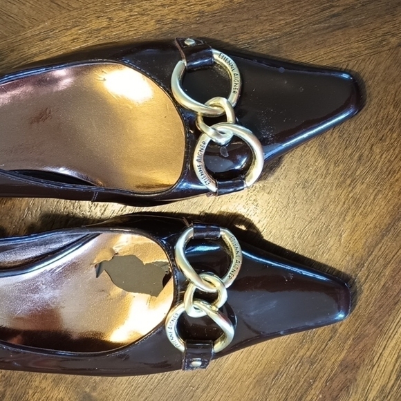 5 for $25 Aigner patent leather slingback heels 7M - Picture 2 of 9